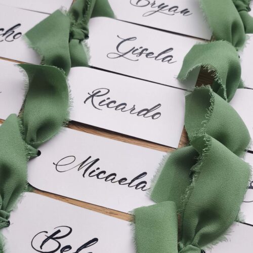 Marcasitios para invitados de boda